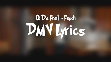 Q Da Fool – Fendi Lyrics 